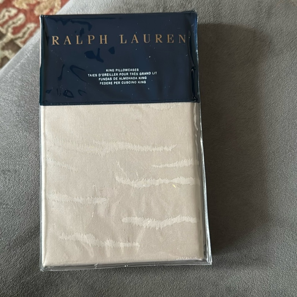 Ralph Lauren Olivia Mirada Vintage Silver king pillowcases